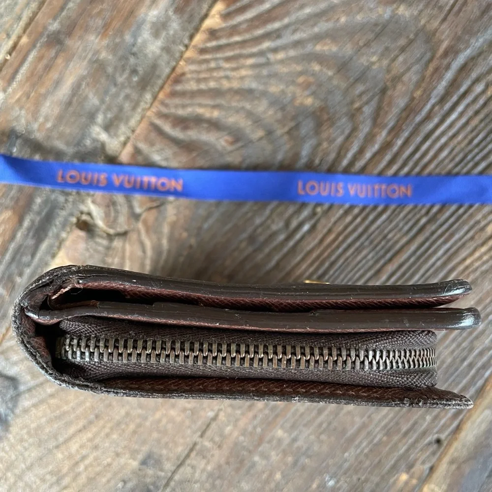 Louis Vuitton vintage zipper monogram‎ bifold wallet